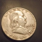 US 90% Silver 1952 D Franklin Half Dollar AU – Nice Book Filler