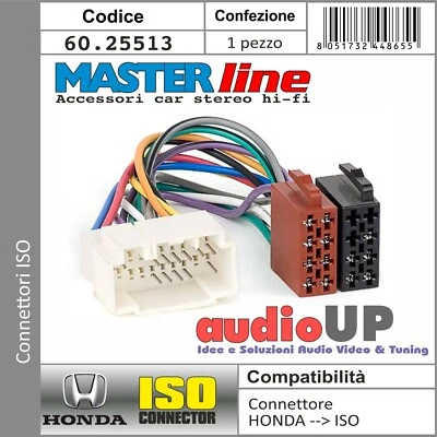 Connecteur Iso Radio Original Honda Hr-V Jusqu'À 2007 Adaptateur Autoradio - Photo 1/2