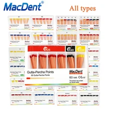 MacDent Dental Gutta Percha Points & Absorbent Paper Endo Endodontics Root Canal
