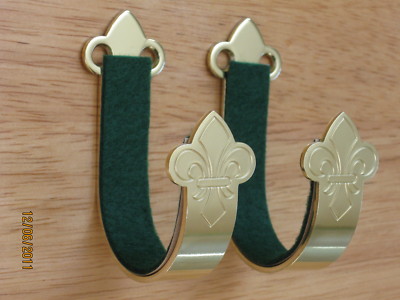 Ted Cash Brass Gun Hangers with a Polished Finish  