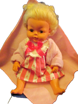 1970's Tiny Tears Doll in Replacement Outfit Palitoy 3/4 Eye 15