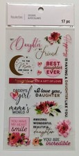 Daughter Clear Flat Scrapbooking Stickers by Recollections