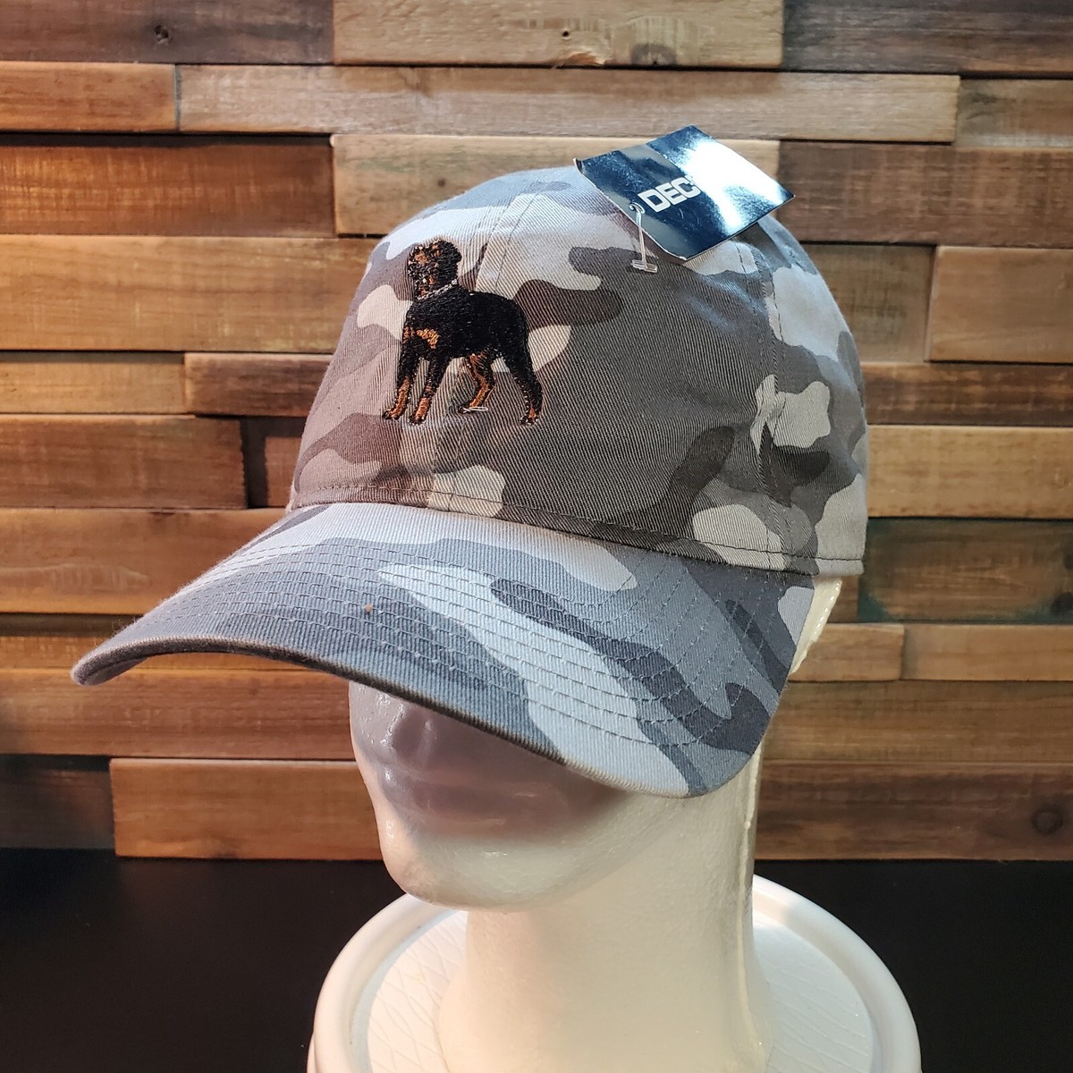 Rottweiler Hat Mens Camouflage Strapback Baseball Cap Dog Breed Alpha Decky  New