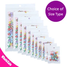 Reclosable Clear White Mylar Food Storage Zipper Pouch Bags w/ Hang Hole