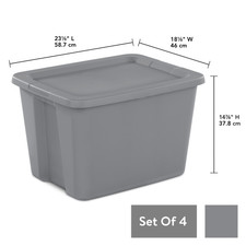 18 gallon plastic tote