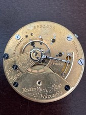 VINTAGE 18 SIZE ELGIN POCKET WATCH MOVEMENT GR. 249 KEEPING TIME 17 JEWEL