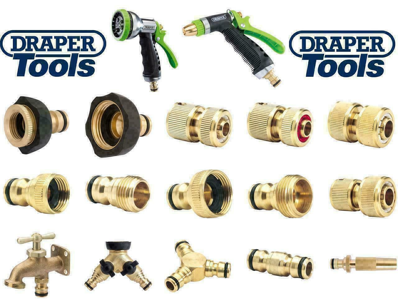 Hose Pipe Fitting Set, Including Multi Spray Nozzle Watering Gun, End