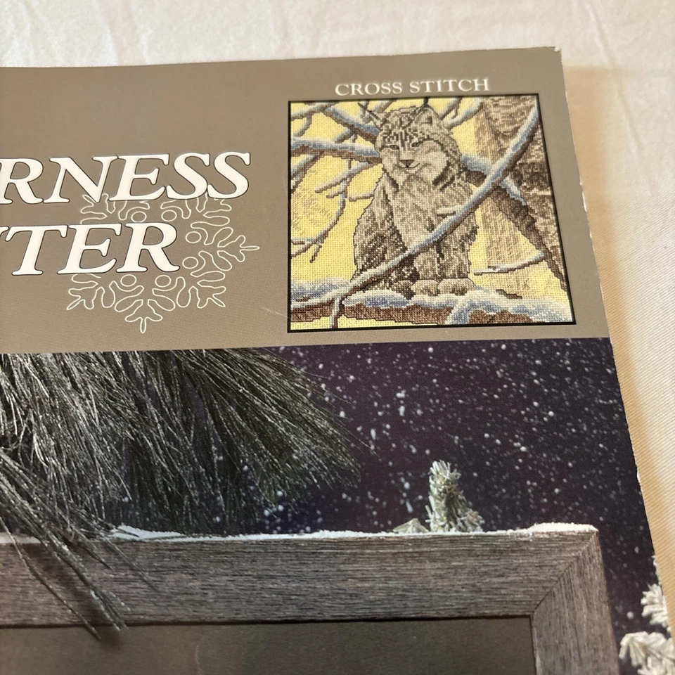 Vintage LEISURE ARTS CROSS STITCH “WILDERNESS WINTER” Book/pattern (c 2000) - Image 4 of 4