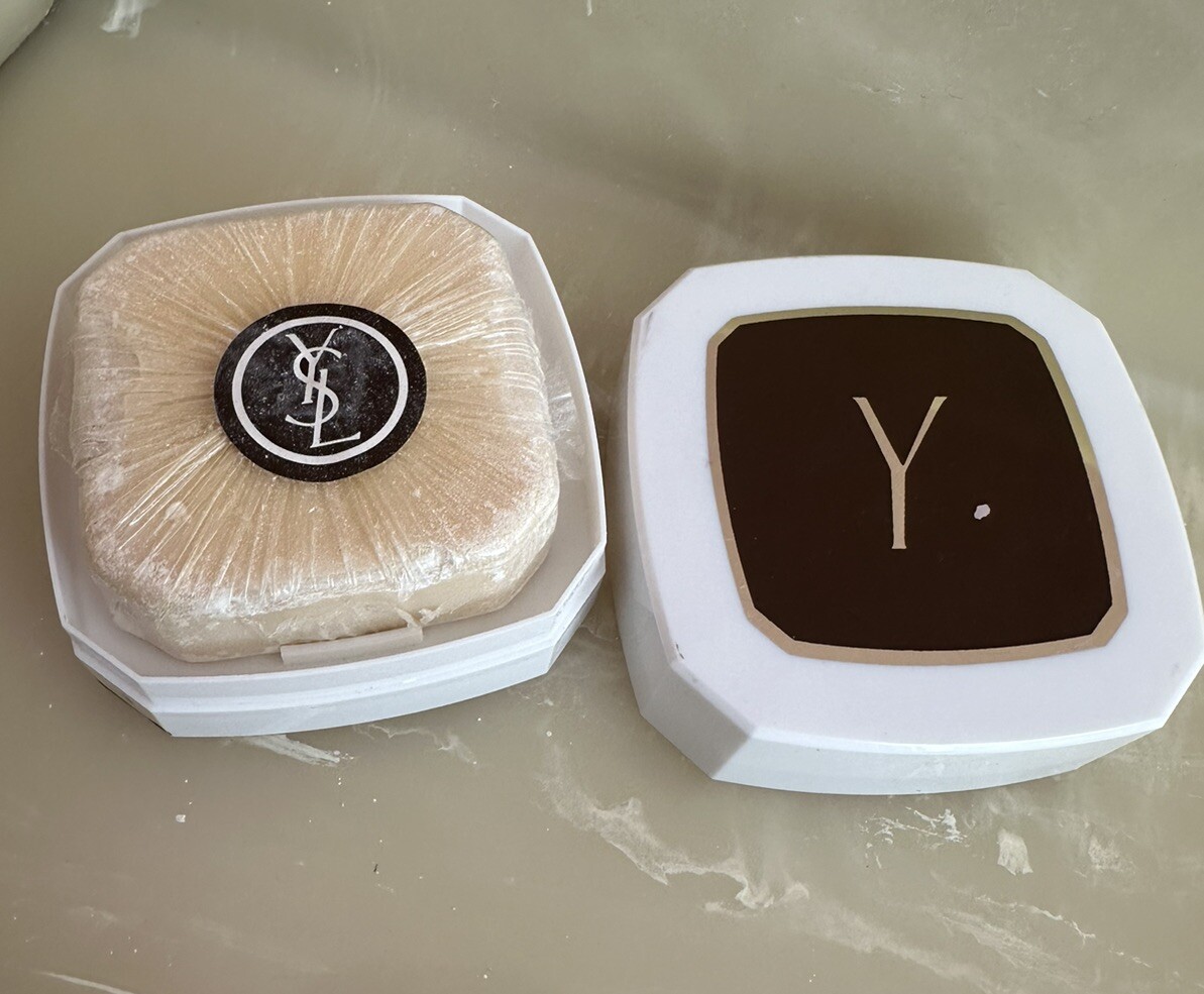 Vintage Y. YVES SAINT LAURENT YSL Paris SOAP TRAVEL CASE 100 G