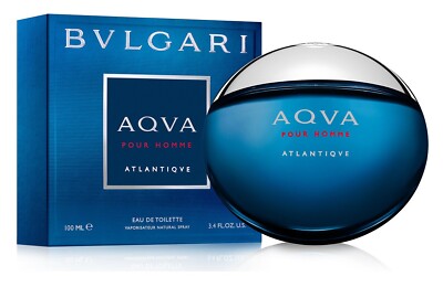 Aqva Pour Homme Atlantiqve by Bvlgari for Men EDT 3.4FLOZ Aqva Pour Homme Atlantiqve by Bvlgari for Men EDT 3.4FLOZ