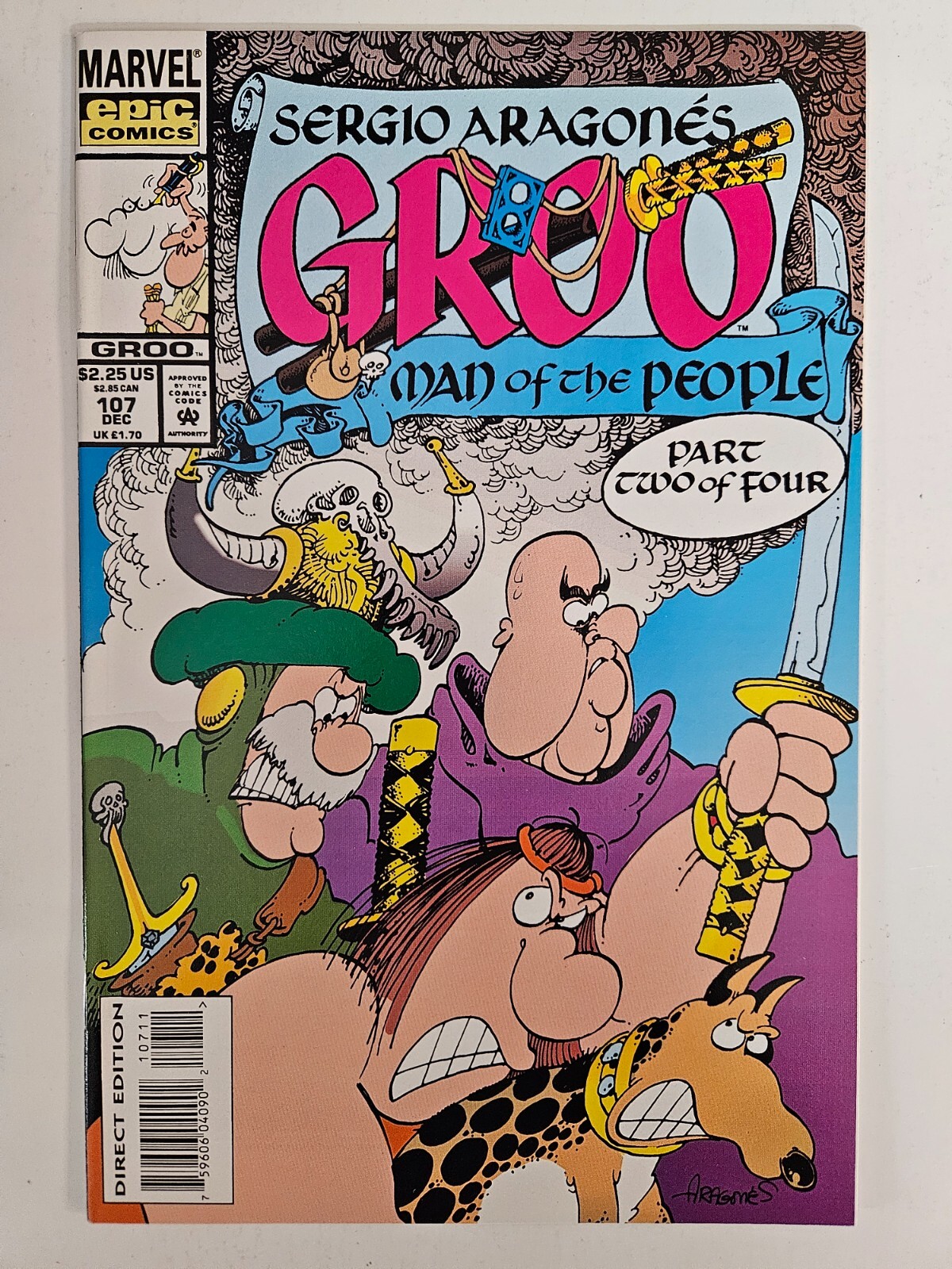 Groo the Wanderer  #107 Sergio Argones  Marvel / Epic 1993 VF/NM