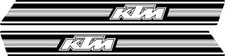 Adesivi Serbatoio KTM nero bianco tipo 2 anni 70 2 pezzi produzione attuale
