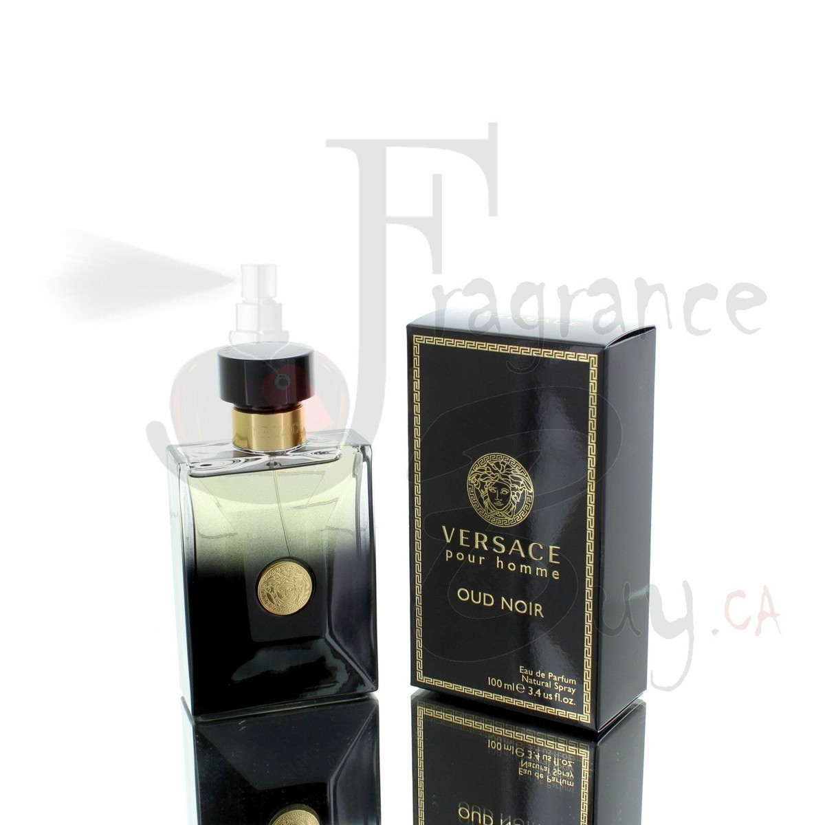 ヴェルサーチ プールオ VERSACE Oud Noir 100ml Versace Pour Homme Oud Noir 3.4oz (100ml) EDT Spray