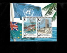 Tuvalu 1995 - United Nations - Souvenir Stamp Sheet - Scott #708 - MNH