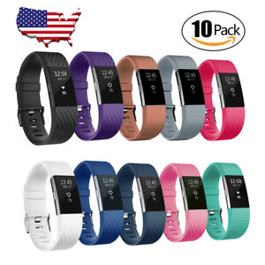10 Pack For Fitbit Charge 2 Band 