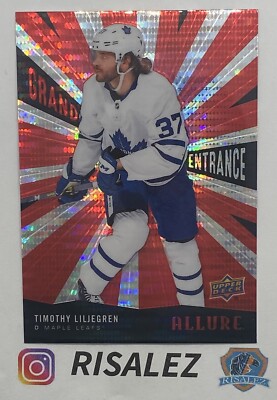 2020-21 20/21 Allure Grand Entrance RED GE-2 Timothy Liljegren Maple Leafs