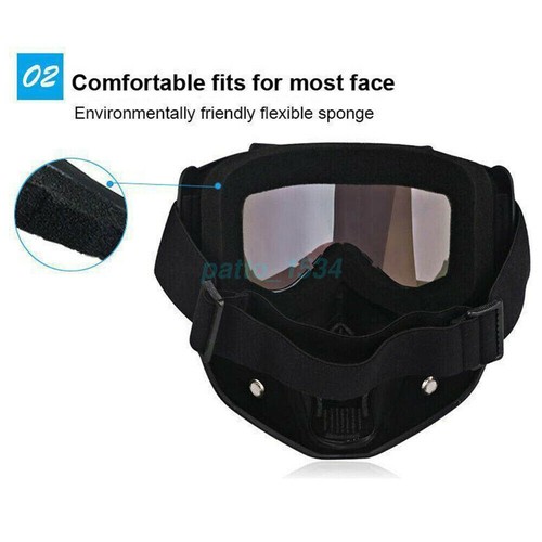 Tactical Airsoft Goggles Mask Cyberpunk Paintball Cycling Face Protective Helmet - Picture 5 of 18