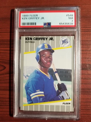 1989 Fleer #548 Ken Griffey Jr. PSA 7 NM *ROOKIE*