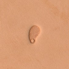 Feather Border O75, Right, Leather Stamp