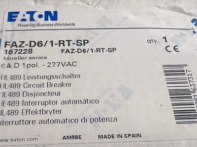 EATON FAZ-D6/1-RT-SP