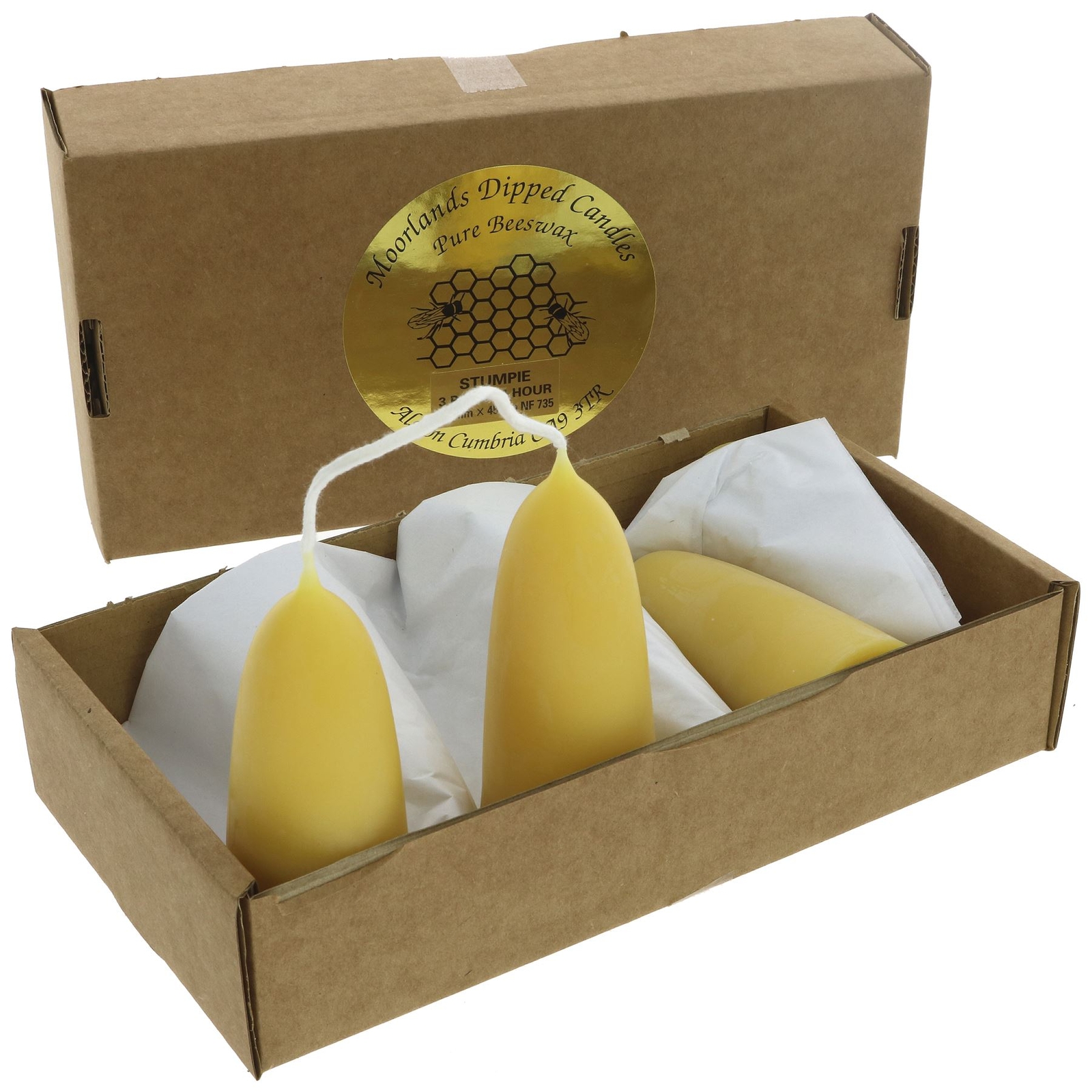 Moorlands Candles Candle Stumpie 4" 6 x 1 pairs eBay