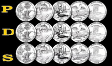 2018 P D S ATB America the Beautiful Parks Quarter Clad 15 Coins COMPLETE Set