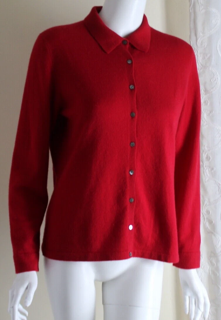 Lands end deals cashmere cardigans
