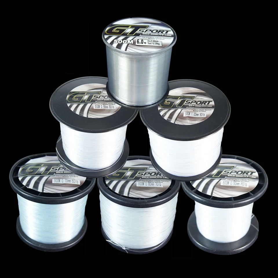100M 300M 500M 1000M Ligne de Pêche Monofilament Transparent Nylon Power GT Mono - Photo 1/4