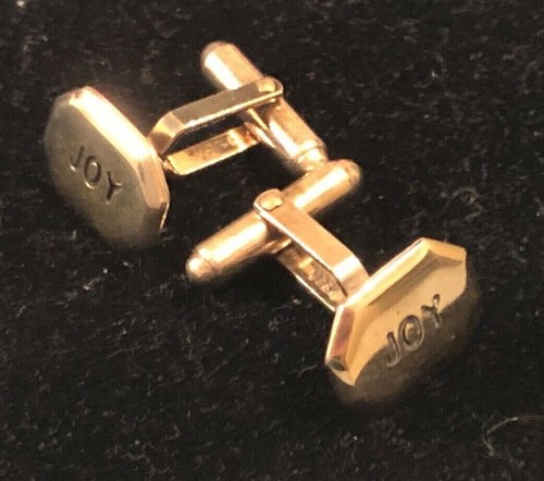 Sterling Silver Parcel Gilt "Joy" Cufflinks.