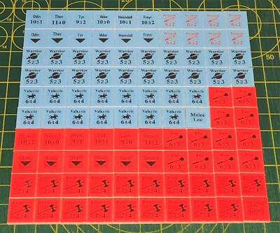Ragnarok The Twilight of the gods, from Ares #08 complete game 100 counters +map