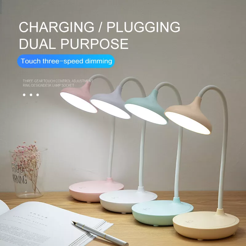 Adjustable LED Reading Desk Lamp Flexible Touch Bedside Table Study Night Light