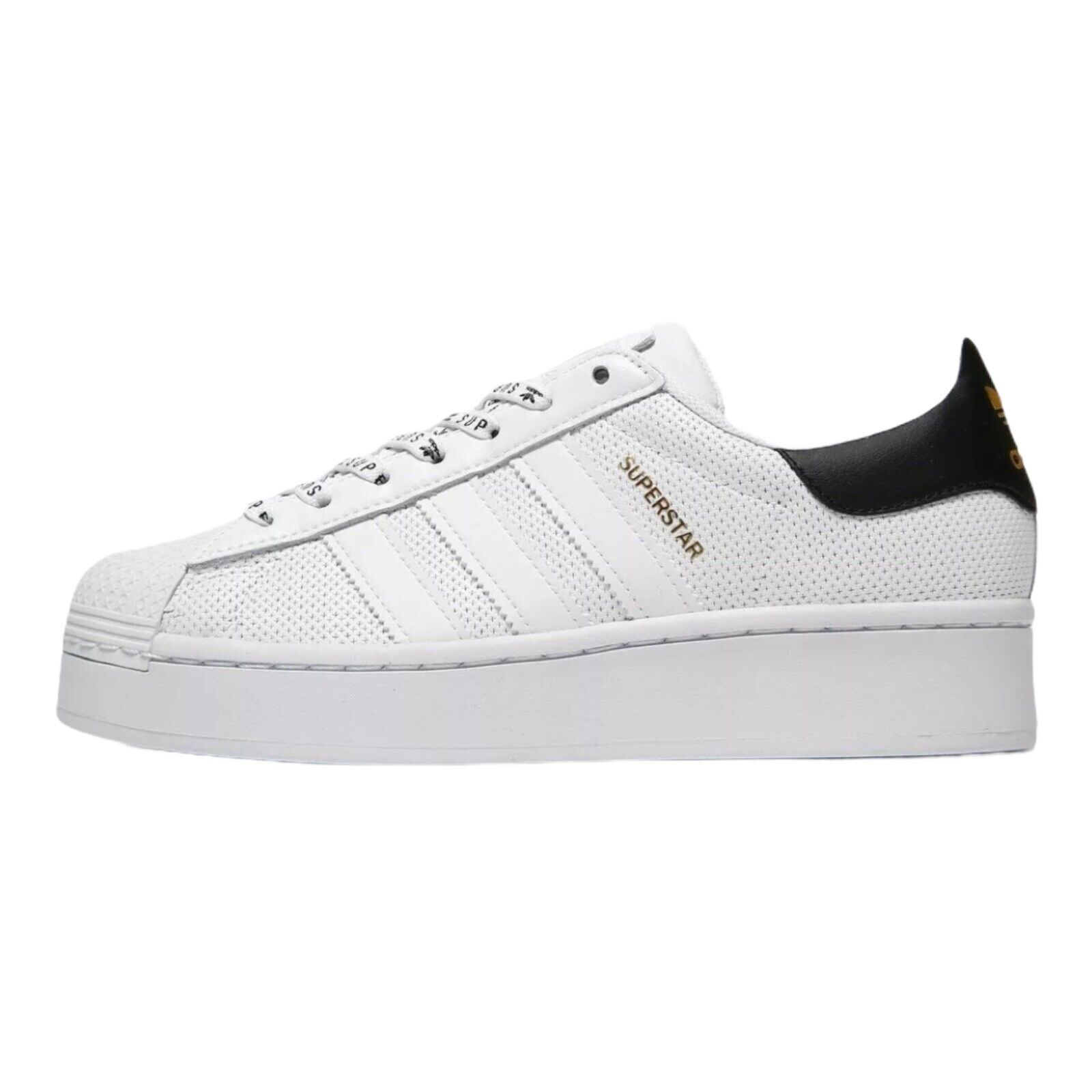 Size 7 - adidas Superstar Bold White Black for sale online