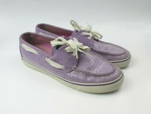 purple sperry shoes
