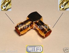 1 One RF Adapter SMA female to SMA female Right Angle RF Connector L Type USA