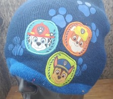 PAW Patrol Beanie Winter Hat Cap Blue Boys Toddler Knit Nickelodeon Youth