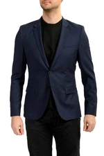 Hugo Boss Men's "Arti" Navy Blue 100% Wool Sport Coat Blazer US 38R IT 48R