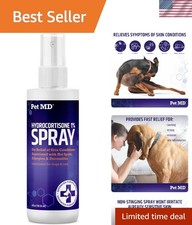 Hydrocortisone Spray for Dogs - 4 oz Itch Relief for Irritated Skin  Allergies