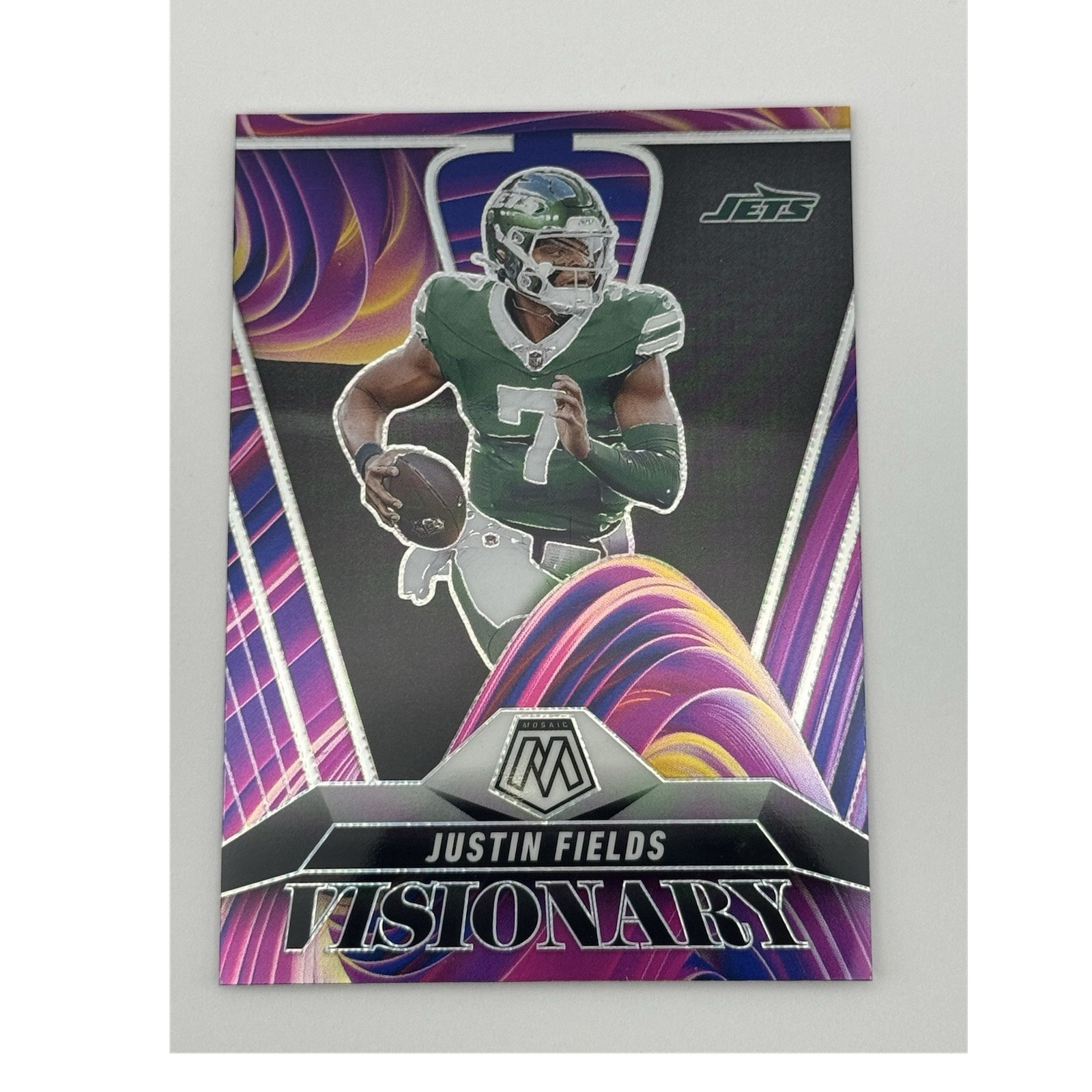 Panini Mosaic Visionary Prizm Justin Fields New York Jets #19 (2025)