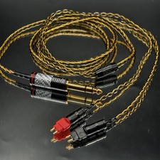 1x 8core occ silver Gold upgrade cable 3.5mm /4.4mm TRRS /6.35mm for HD650 HD600
