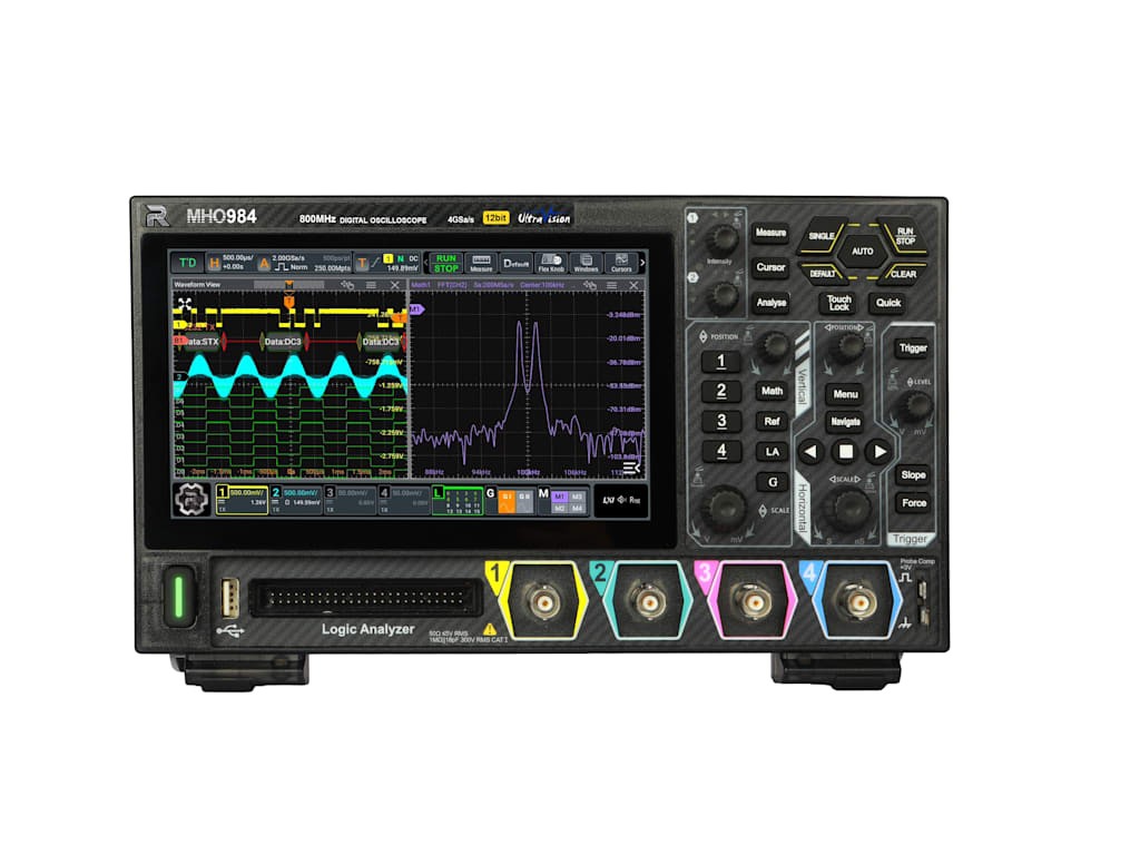 Rigol MHO984 - Mixed Signal High-Resolution Oscilloscope (800MHz, 4GSa/s, 12bit)