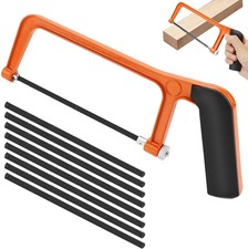 Hand Bügelsäge Kleine Metallsäge Mini Holzsäge kleine Handsäge mit 8 Austauschba