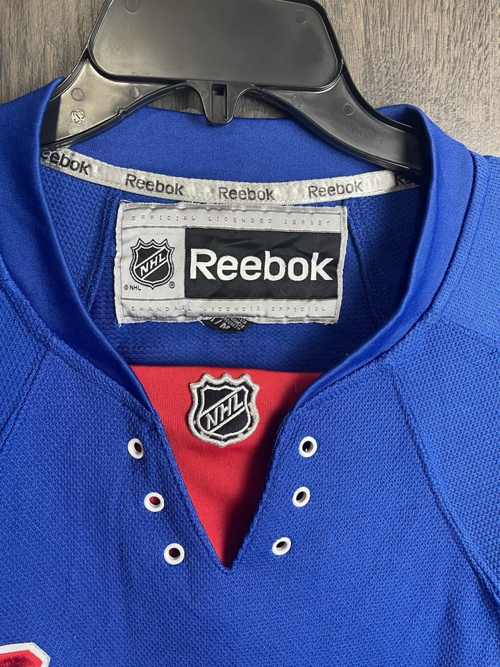 Reebok NHL New York Rangers Marian Gaborik #10 adulto medio azul cosido Foto 3 de 4