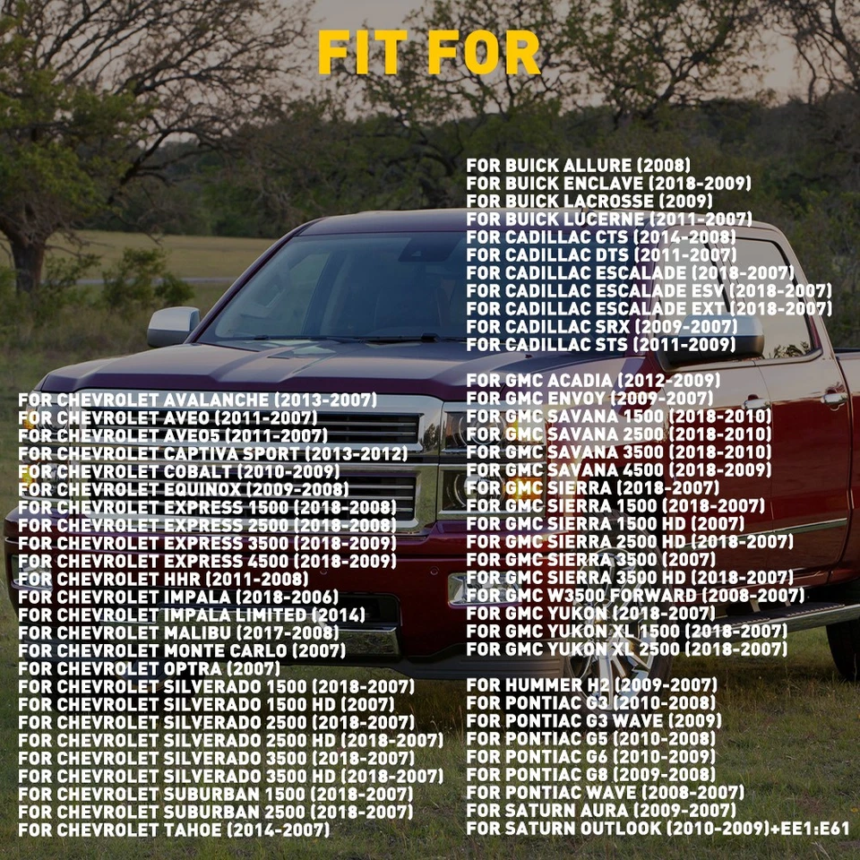 Sensores de monitoreo TPMS de neumáticos de presión 4/8x 13598771 para Chevrolet Cadillac Buick Foto 3 de 4