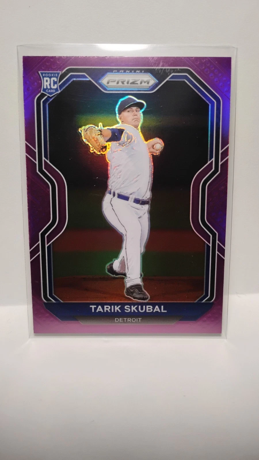 2021 Panini Prizm - Tier III Tarik Skubal #236 Purple Prizm (RC)