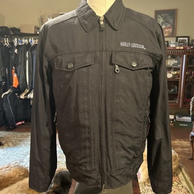 VTG Harley Davidson Men s Nylon Riding Jacket Black Medium M 98112-03VM Vented