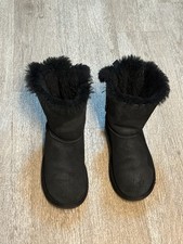 UGG BLACK BAILEY BOW II BOOTS BIG GIRLS SIZE 6