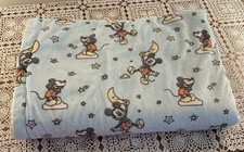 Disney Baby Mickey Mouse Blanket 38 x 29 Inch Blue Gray Sherpa Warm Soft Cuddly