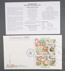 MayfairStamps Guernsey FDC 1992 Christmas Souvenir Sheet Literature & First Day