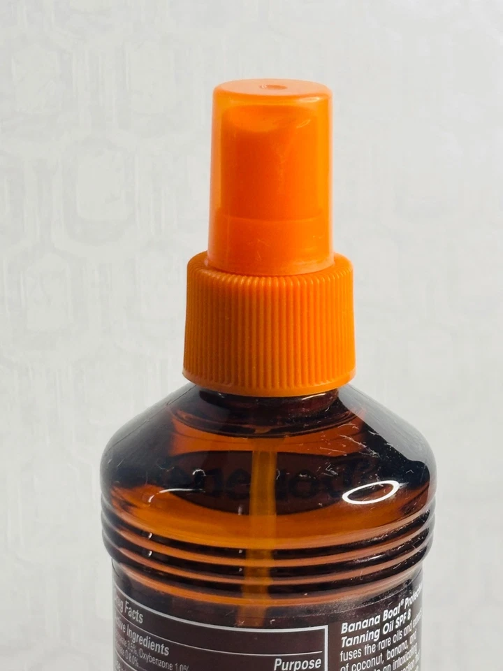 NOS FULL VTG Y2K BANANA BOAT PROTECTIVE TANNING OIL SPRAY SPF 8 CARROT&BANANA - Image 3 of 4