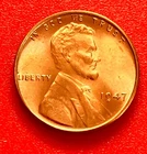 1947-P Lincoln Wheat Cent Penny GEM RED BU From an Original Bank Roll